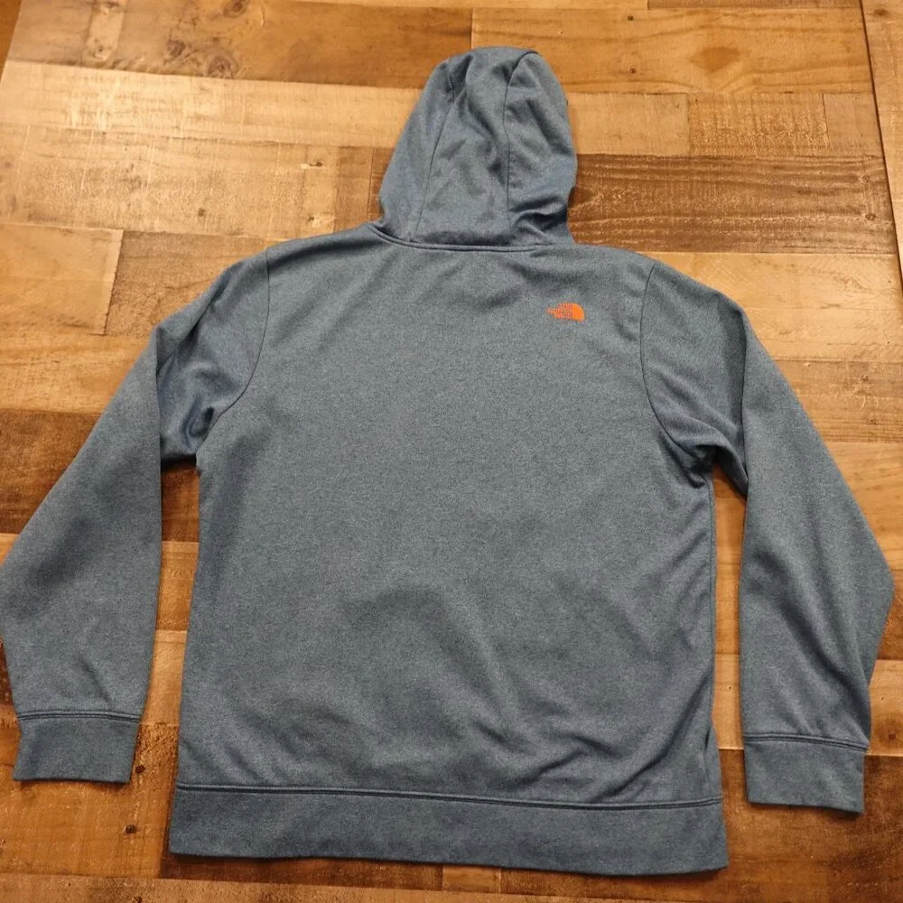 The North Face‎ Hoodie Men’s Large Blue Orange Logo Outdoor Pullover